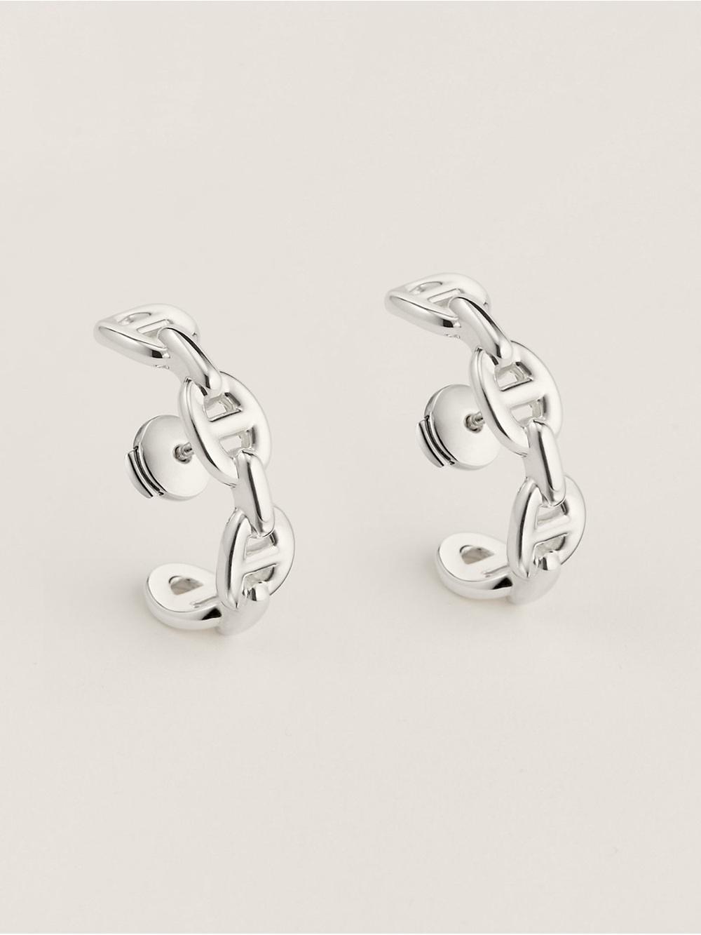 Hermes Chaine D’Ancre Enchainee Ear Climber Earrings